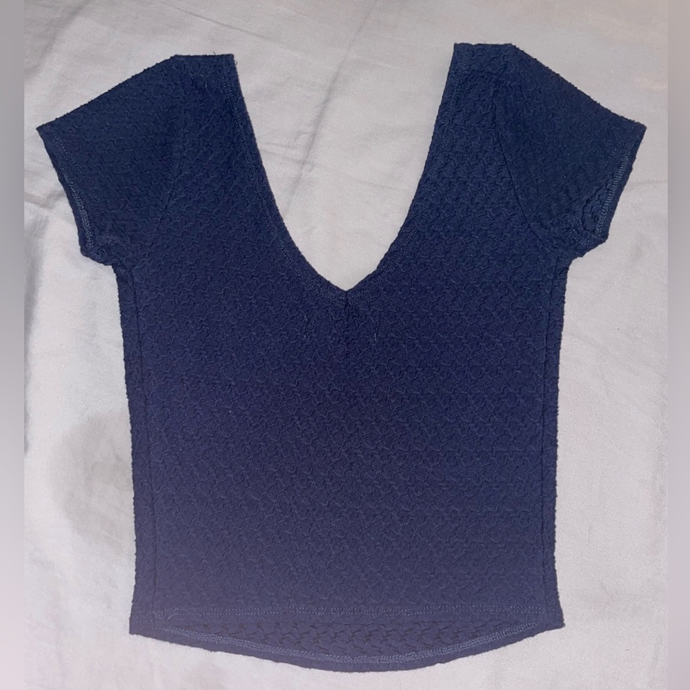 Hollister Navy Crop Top XS